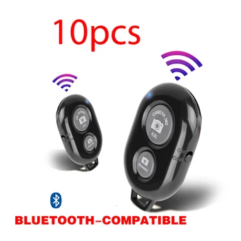 10 шт. Bluetooth-совместимый адаптер, Беспроводной пульт дистанционного спуска затвора, аксессуар для Селфи с дистанционным управлением для мобильного телефона, фотокамера