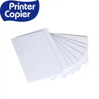 100 шт. глянцевая Белая пустая карточка из ПВХ для струйной печати, водонепроницаемая пластиковая идентификационная карточка, визитная карточка без чипа для принтера Epson для Canon