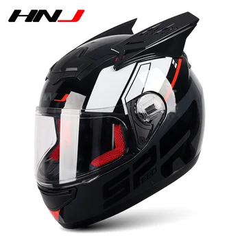 2 Подарка, одобренные для шоссейных гонок, Мотоциклетный шлем с полным лицом, Мотоциклетный шлем, шлем для мотокросса Для Adluts Man