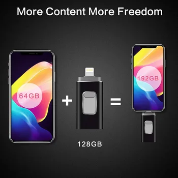 2023 USB 3,0 Флэш-накопитель Для iPhone/ipad OTG Pen Drive HD Memory Stick 64 ГБ 128 ГБ 256 ГБ 512 ГБ 1000 ГБ Флешка usb3.0