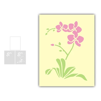 2023 Январь Апрель Новая Поздравительная открытка Orchid Для резки металла
