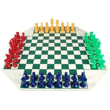 4-ПОЛОСНЫЙ Шахматный Набор Настольные Игры для Шахмат на 4 игрока Средневековый Шахматный набор С Шахматной доской 68 Шахматных фигур Король 97 мм Дорожная Семейная Шахматная игра