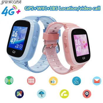 4G Детские Смарт-часы Водонепроницаемые GPS LBS WiFi Позиционный Трекер Удаленный Монитор Видеозвонок SOS SIM-Телефон Часы для Детей LT30