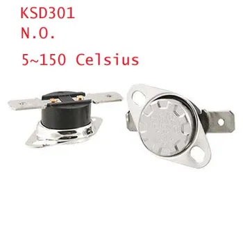 5 x KSD301 5 ~ 150C Цельсия Нормально открытый термостат Переключатель контроля Температуры
