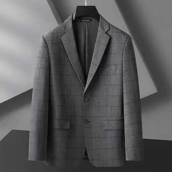 5598- Новый мужской повседневный костюм, трендовый маленький костюм с длинными рукавами, корейский тонкий пиджак