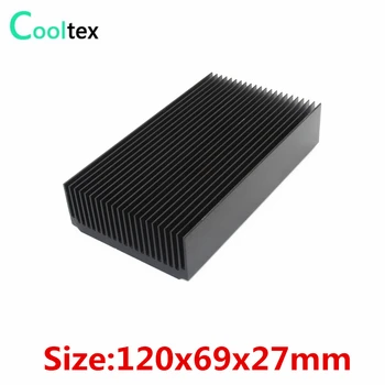 5шт 120x69x27 мм Алюминиевый радиатор высокой мощности Радиатор для электронного чипа LED IC Радиатор охлаждения охладителя