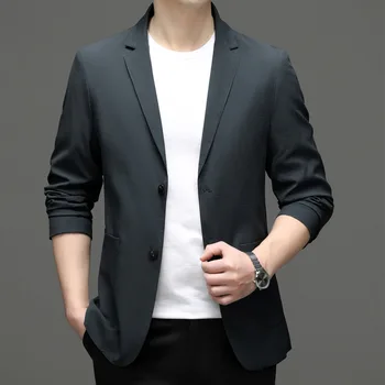 6887-2023, мужской костюм, весенний новый деловой профессиональный мужской костюм, куртка, повседневная корейская версия костюма