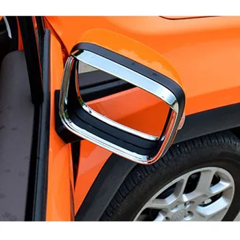 ABS Хромированный Автомобильный Зеркальный блок заднего вида, Накладка на панель для Бровей, Накладка Для Jeep Renegade 2015 2016 2017, Аксессуары для Укладки