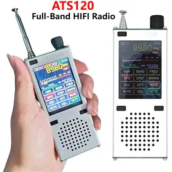 ATS120 Высокоточное FM/AM радио SI4732 ESP32 Bluetooth SSB FM RDS Полнодиапазонное Hi-Fi радио, Встроенная стержневая антенна 820 мм и динамик