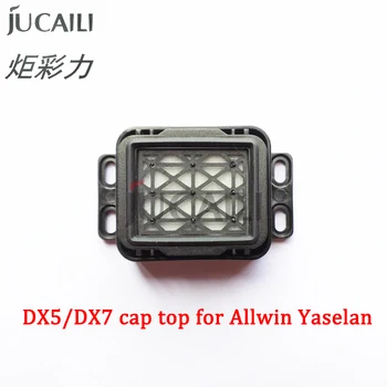 Jucaili 2 шт., чернильный колпачок хорошего качества, верхняя часть для печатающей головки Epson DX5/DX7 Для принтеров ALLWIN yaselan, запчасти для чернильных прокладок, укупорка