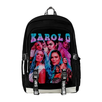 Karol G Backpack 2023 Школьная сумка в Повседневном Стиле, Женский рюкзак, Мужская сумка для девочек и мальчиков, Унисекс, сумка для книг, Ранец