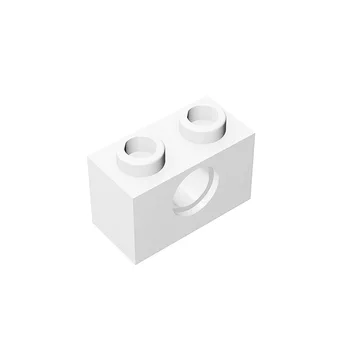 MOC Собирает Частицы 3700 Кирпичей 1x2 с отверстием для строительных блоков, Классическая Брендовая обучающая игрушка для детей, сделанная своими руками