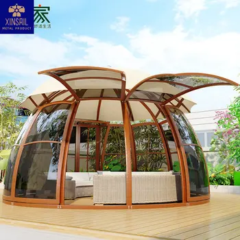 Mojia открытый внутренний двор павильон круглый отель в европейском стиле курорт живописное место вилла сад терраса UFO солнечная комната