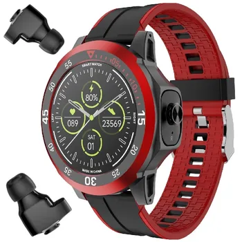 N15 Смарт-часы Bluetooth-Гарнитура Наушники TWS Два в одном Hi-Fi Стерео Беспроводное Спортивное воспроизведение музыки N16 Smartwatch