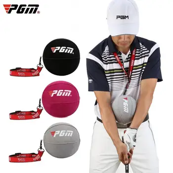 PGM Мяч для тренировки качелей для гольфа, Регулируемый Надувной мяч из ПВХ, Корректор осанки фиксированной руки, клюшка для тренировки, вспомогательные аксессуары для гольфа