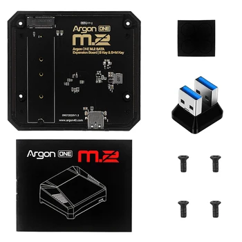 Raspberry Pi 4 Плата расширения Argon ONE M.2 от USB 3,0 до M.2 SATA NVME SSD Адаптер Алюминиевый Нижний Корпус для Argon ONE M.2