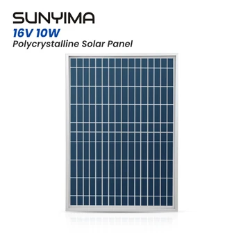 SUNYIMA 340 *240 16V10W Поликристаллическая Стеклянная Солнечная Панель Poly Panel Solar Для Энергосистемы Подходит для Солнечной Батареи Водяного насоса