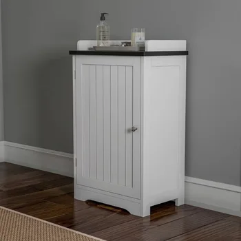 Somerset Home шкаф для ванной комнаты – напольный шкаф для хранения вещей (белый)