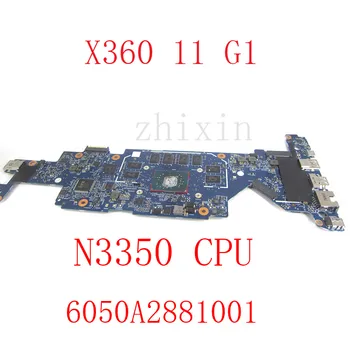 yourui для материнской платы ноутбука HP ProBook x360 11 G1 с процессором N3350 с 2 ГБ 6050A2881001 917101-001 полный тест