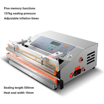 Автоматическая Машина для вакуумного запайки пищевых продуктов Коммерческая Пневматическая Машина для консервирования внешней вакуумной упаковки