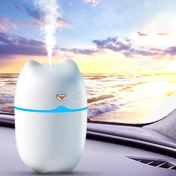 Автомобильный аромадиффузор USB Mini Humidifier Автомобильный Домашний распылительный диффузор двойного назначения для рабочего стола в офисе, освежитель воздуха, Средство для пополнения запасов воды