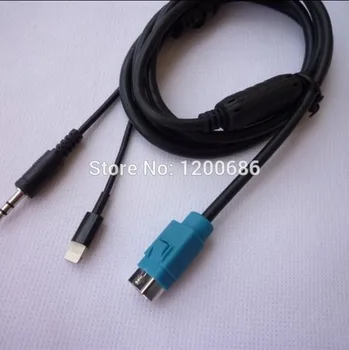 Автомобильный кабель-адаптер AUX Интерфейс входного жгута проводов для Alpine KCE-236B для iPhone 5 5S 5C 6 6 Plus