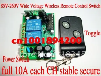 Беспроводной переключатель 110V2CH RF wireless remote control switch system (1 передатчик и 1 приемник) полный переключатель 10A/мгновенный стабильный безопасный