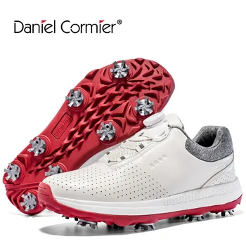 Брендовая Профессиональная Мужская Обувь для гольфа, нескользящая и водонепроницаемая Обувь для тренировок в гольфе, Мужская обувь для гольфа Без шипов, Мужская Обувь для гольфа