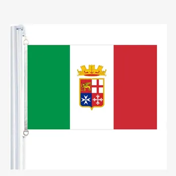 Военно-морской флаг Италии, 90*150 см, 100% полиэстер, баннер, цифровая печать