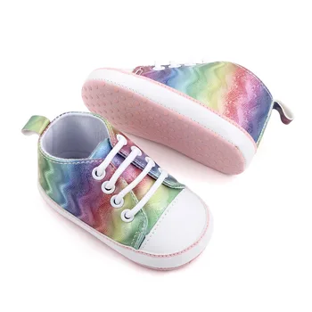 Детская обувь, обувь для мальчиков и девочек, парусиновая однотонная обувь на заказ, нескользящие мягкие Классические кроссовки для новорожденных, обувь для первых ходунков, обувь для детской кроватки
