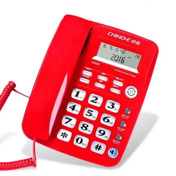 Дисплей проводного телефона на рабочем столе в домашнем Офисе Идентификатор вызывающего абонента Стационарный телефон Настольный проводной телефон