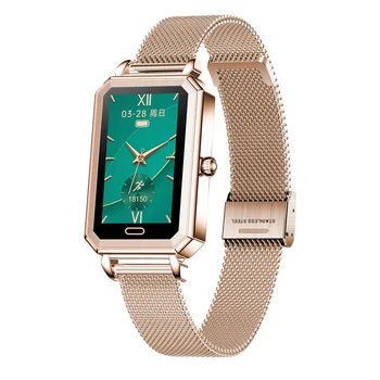 Женские смарт-часы HT2 IP68, водонепроницаемый спортивный фитнес-трекер, браслет для девочек, браслет для здоровья, совместимый с Android IOS Подарок