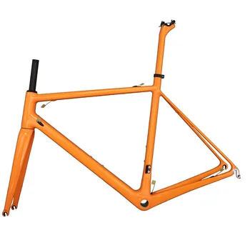 Изготовленная на заказ Оранжевая краска, легкая тормозная рама из углеродного волокна BSA T1000 V FM066