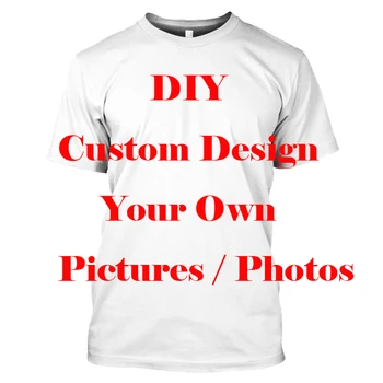 Изготовьте на заказ свою эксклюзивную 3D футболку Для мужчин, Модные топы в стиле хип-хоп с круглым вырезом и коротким рукавом, Абстрактные мужские футболки в стиле Харадзюку, Мужская одежда
