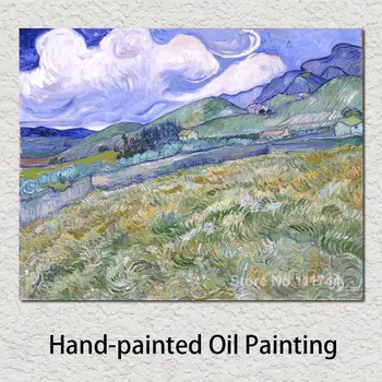 Картины Винсента Ван Гога Пейзаж из Сен-Реми, ручная роспись на холсте, высокое качество