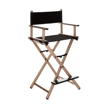 Кресло режиссера-визажиста с высоким алюминиевым каркасом, Легкое Портативное Складное Кресло режиссера-гримера, Складная уличная мебель