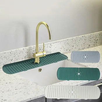 Кухонный Силиконовый коврик для Крана, От которого Рябит Вода, Коврик для отвода воды, Большая Накладка для раковины, Защита столешницы, Ванная комната