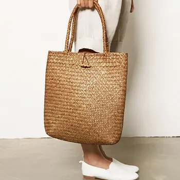 Летняя классная сумка, оригинальные сумки ручной работы, Бамбуковая сумка, женская сумка через плечо, Женские сумки, Пляжная дорожная сумка