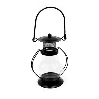 Мини-подсвечник в европейском стиле в стиле Ретро, Керосиновая лампа, Ручка для переноски, Стеклянный подсвечник для внутреннего наружного освещения, Настольная лампа