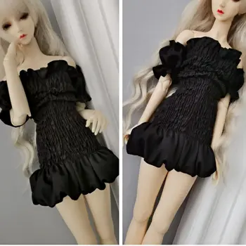 Новая Кукольная одежда 60 см для 1/3 куклы Bjd, Черное платье, Юбка для Похудения, игрушки для девочек 