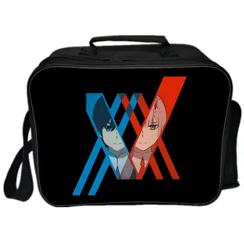 Новая Сумка для пикника Darling In The FranXX, Походная сумка через плечо, Портативные изолированные холщовые сумки для пикника и ланча для женщин