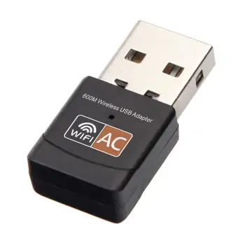 Новая сетевая карта USB 600 Мбит/с, двухдиапазонная портативная беспроводная сетевая карта Mini Connection 2.4G/5G