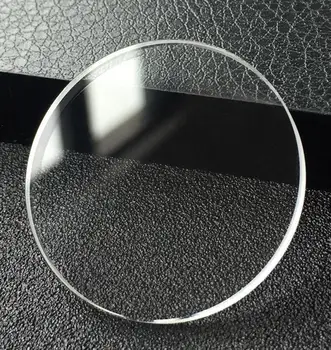 Обе стороны Плоского сапфирового часового стекла, Прозрачная круглая стеклянная передняя крышка, Деталь для ремонта часов 33,8x2,6 мм