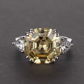 Обручальные кольца HIBRIDE Высокого качества с бриллиантами для женщин, Новобрачных, 100% Серебряное кольцо S925, Блестящее кольцо для Помолвки, изысканные ювелирные изделия R-276