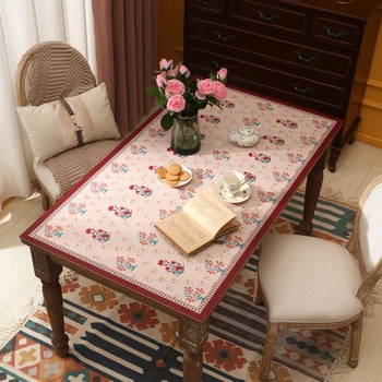 Письменный стол в стиле ретро, журнальный столик, скатерть для стола, водонепроницаемая, маслостойкая и моющаяся