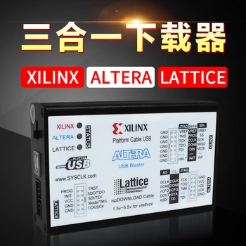 Плата для разработки Xilinx downloader altera download cable lattice usb three in one fpga cpld