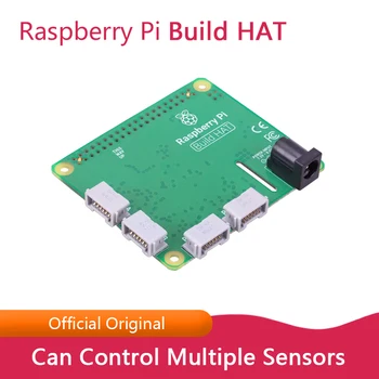 Плата расширения Raspberry Pi Build HAT со строительными блоками, двигателями и датчиками, встроенный блок питания