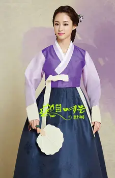 Платье Ханбок на заказ Корейская традиционная женщина Ханбок Корейский национальный костюм традиционное платье