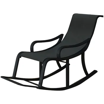 Простое кресло-качалка в скандинавском стиле, походное кресло для отдыха, бесшумное Нескользящее Прочное, Эргономичный внешний вид на высоком уровне