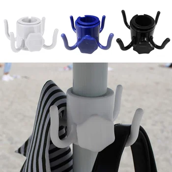 Прочный пляжный зонтик, Подвесной крючок с 4 зубцами, Винтовой замок, ABS Полотенца, сумки для фотоаппаратов, Вешалка для одежды, держатель для кемпинга, зажим для переноски